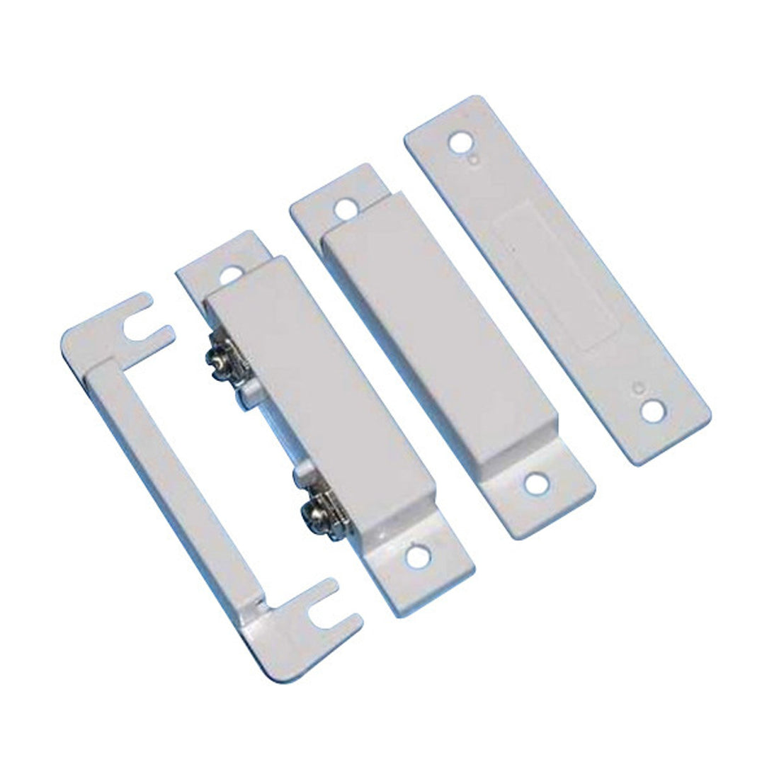 Surface Mount Contact - CC, 1" Gap, 2 1/2" L x 1/2" W x 1/2" H, Terminals, Cover, Screws, White